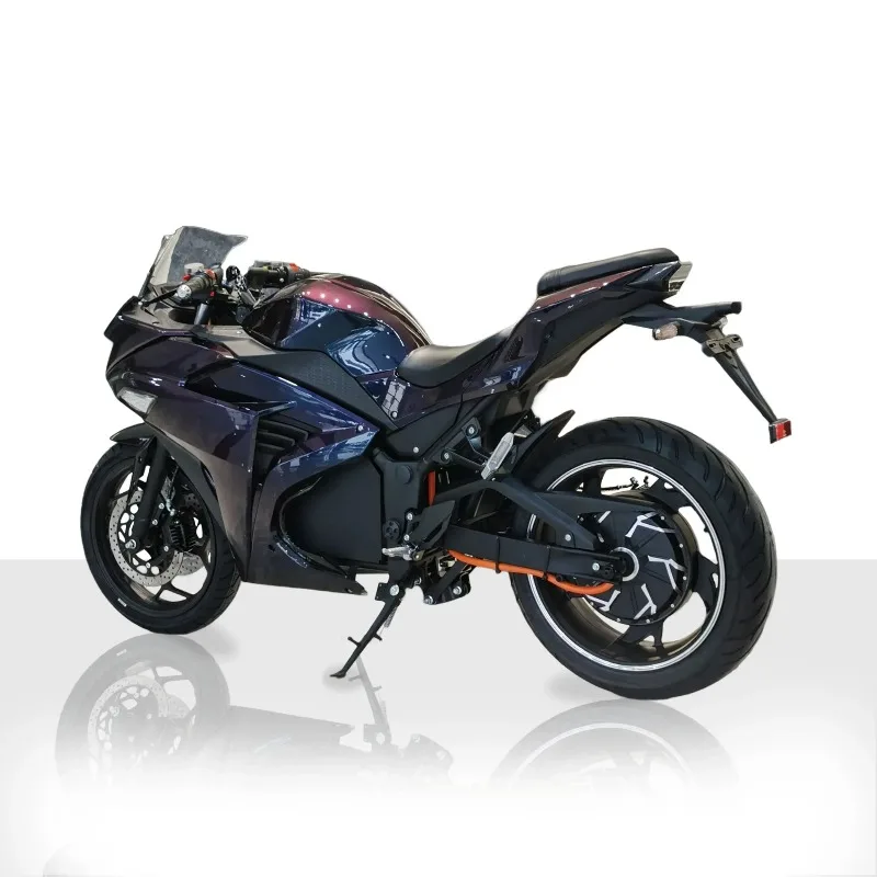 Moto électrique sans balais pour adultes, moto tout-terrain, vélo de course, haute vitesse, légal, rue, 130 km/h
