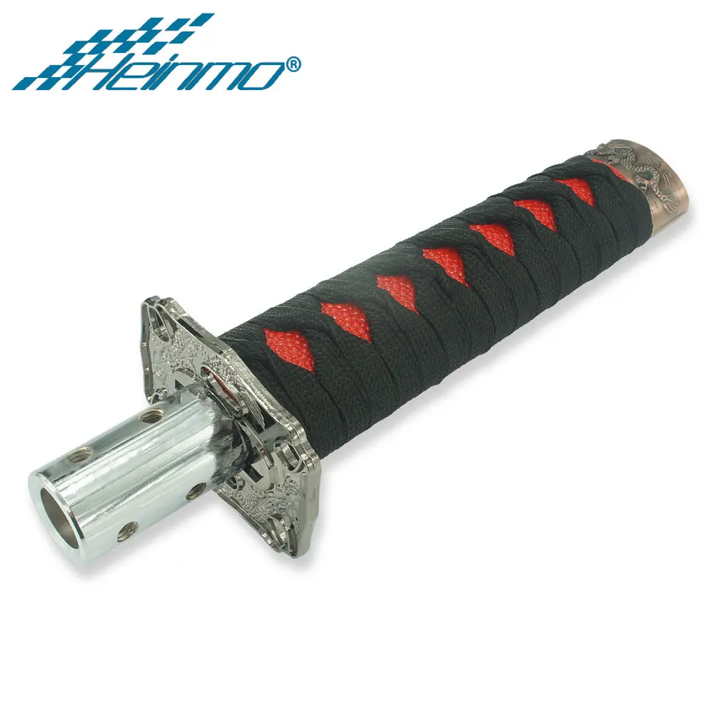 Universal 150MM/265MM JDM Katana Samurai Sword Shift Knob Shifter With Adapters Gear Shift knob Car Accessories