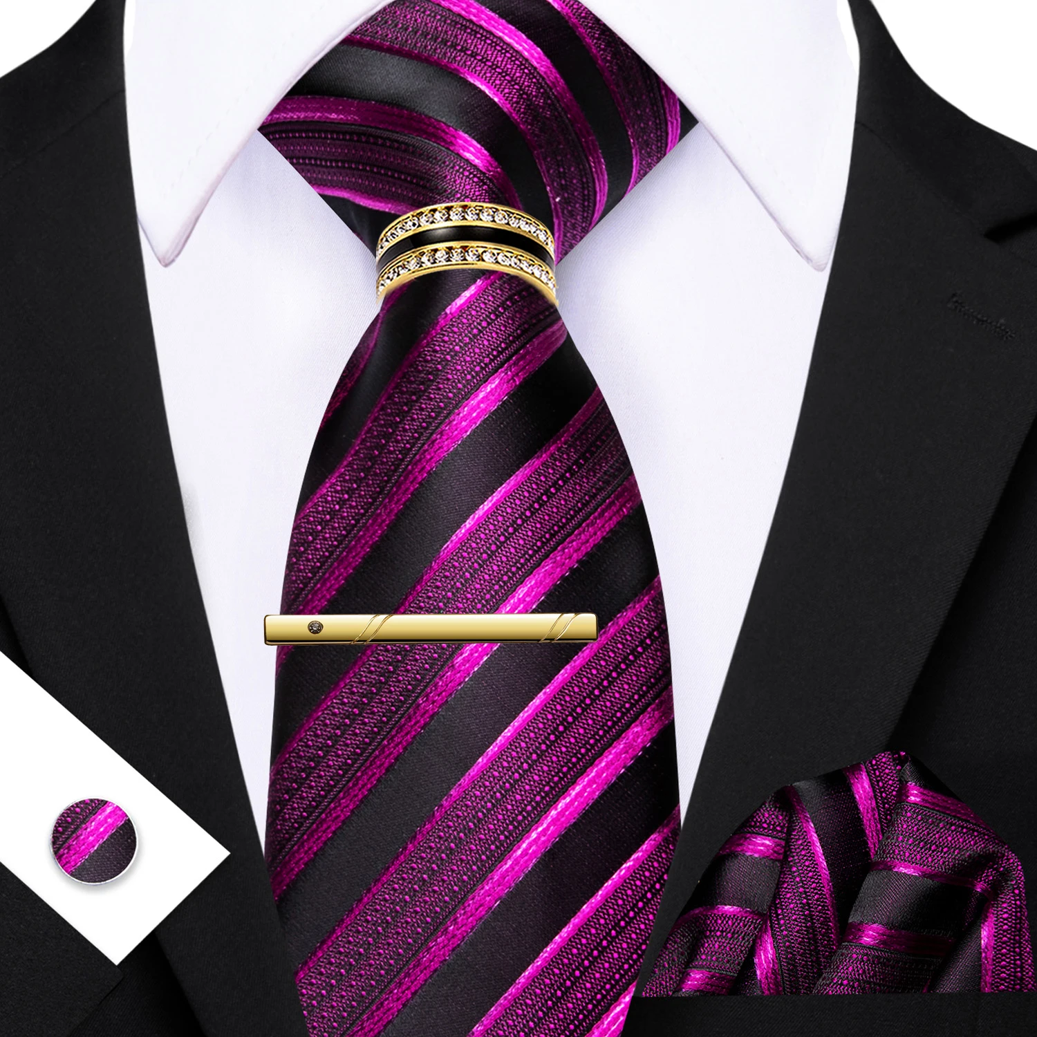 gravatas-classicas-masculinas-lenco-de-bolso-listrado-tecido-abotoaduras-com-anel-de-gravata-prendedor-de-gravata-acessorios-para-terno-de-casamento