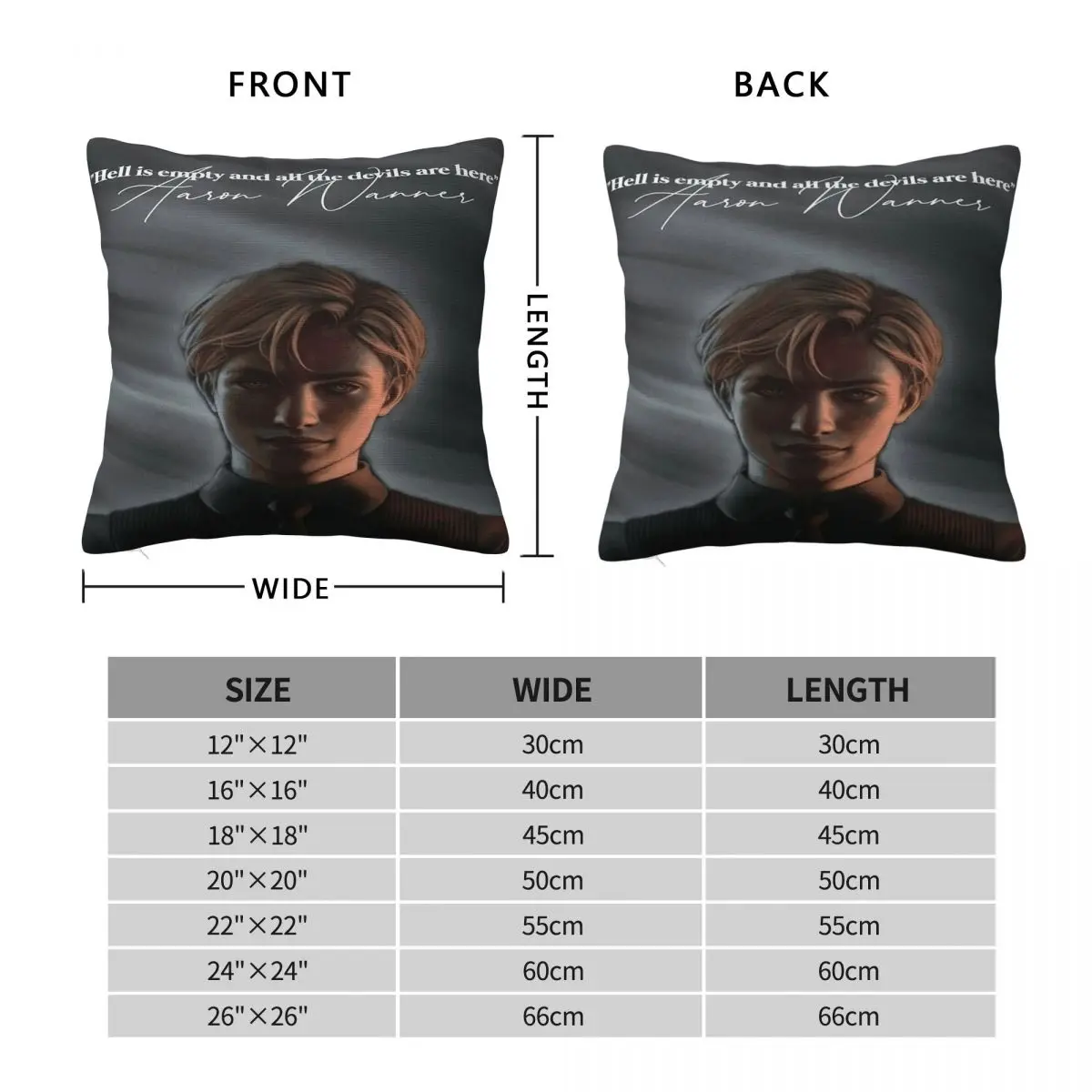 Shatter Me Aaron Warner Square Pillowcase Polyester Linen Velvet Pattern Zip Decorative Pillow Case Sofa Cushion Cover Wholesale