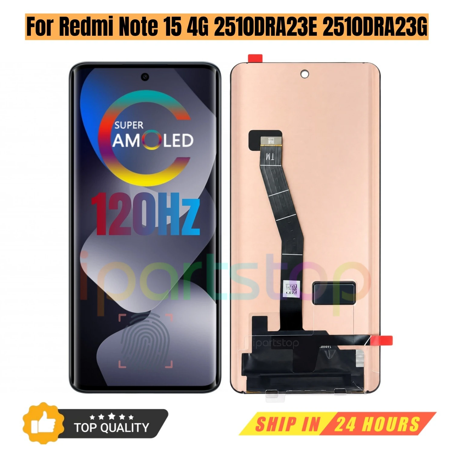 iparts-replacement-display-for-xiaomi-redmi-note-15-4g-2510dra23e-2510dra23g-120hz-amoled-touch-screen-with-frame-assembly-oem
