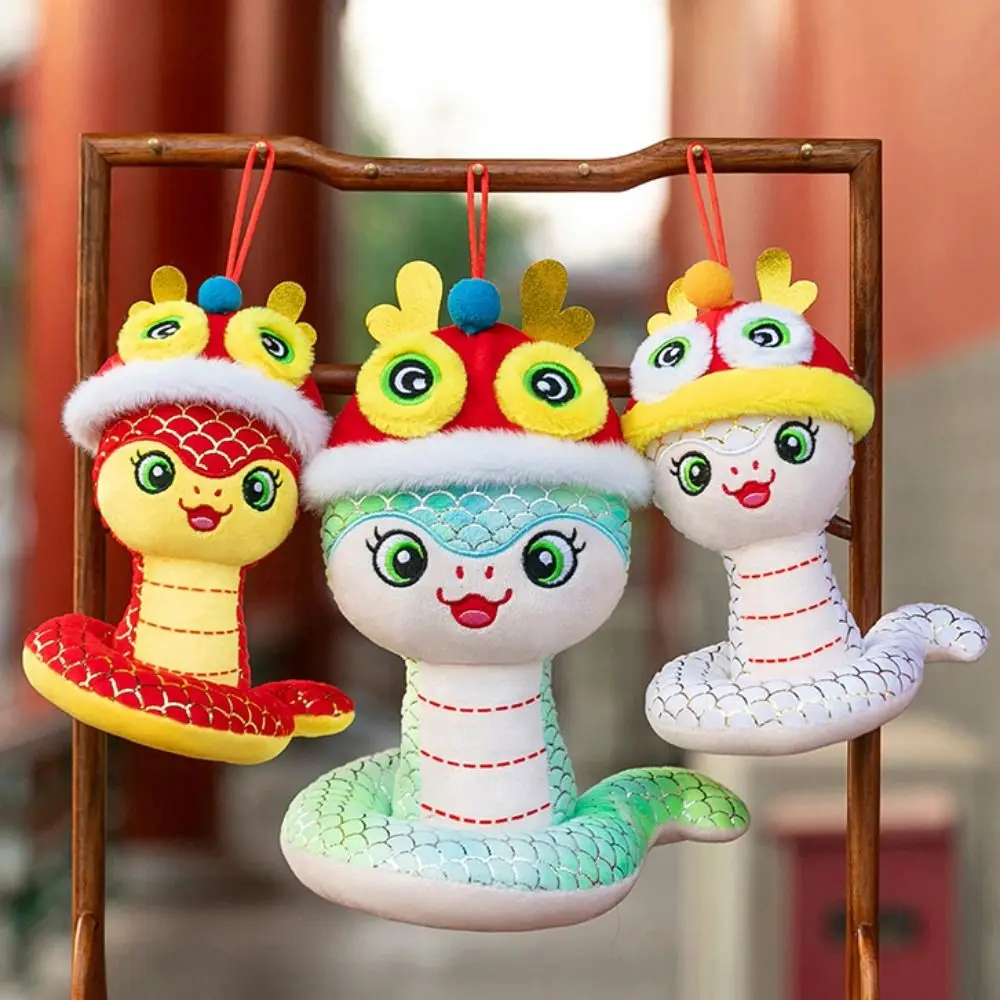 

Big Eyes Snake Year Plush Toy The God of Wealth Chinese Style Wealth Snake Year Mascot Toy Blessing PP Cotton