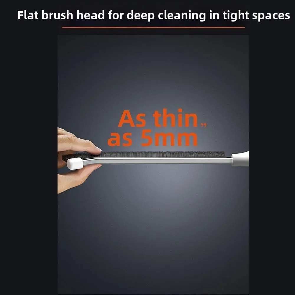 2in1 Grout Gap Cleaning Brush Multifunctional Long Handle Hard Bristle Cleaner Brushes Tile Dead Corner Cleaning Brush