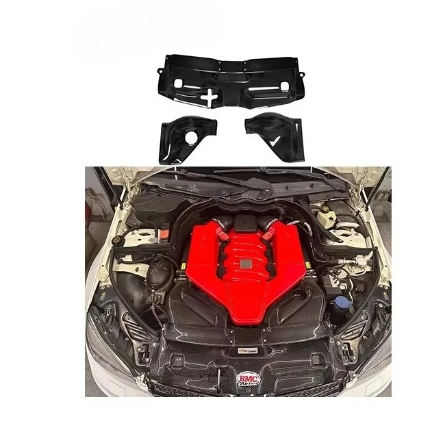 

Высокое качество, подходит для C63 W204 M156 6,2 л, система впуска холодного воздуха из сухого углеродного волокна