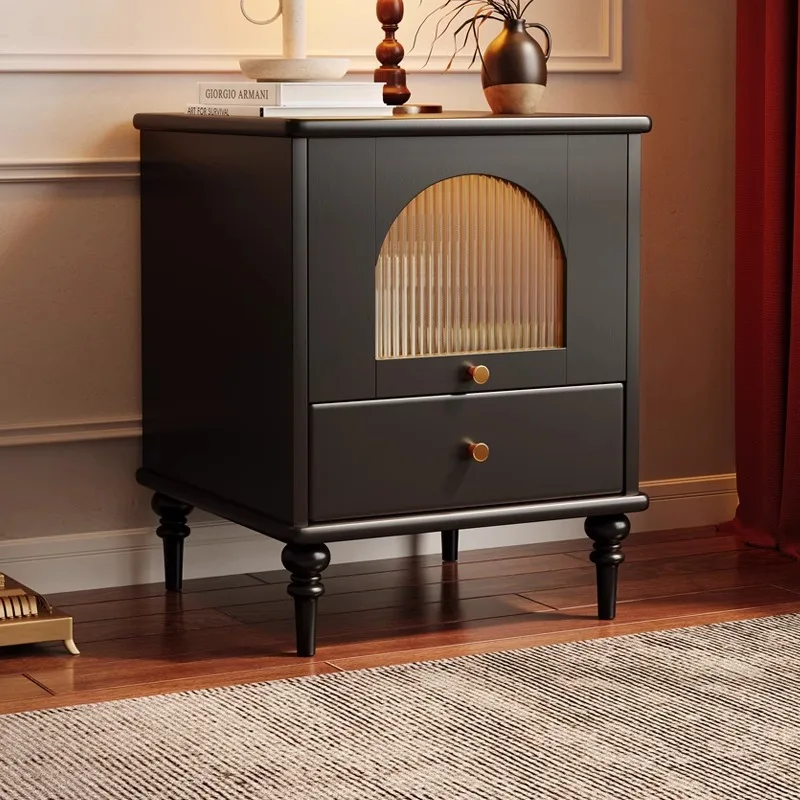 

Nightstand Bedside Coffee Sofa Tea Table Storage Closet Chest Clothes Display for Bedroom 2 Fabric Drawers Cabinet Furniture