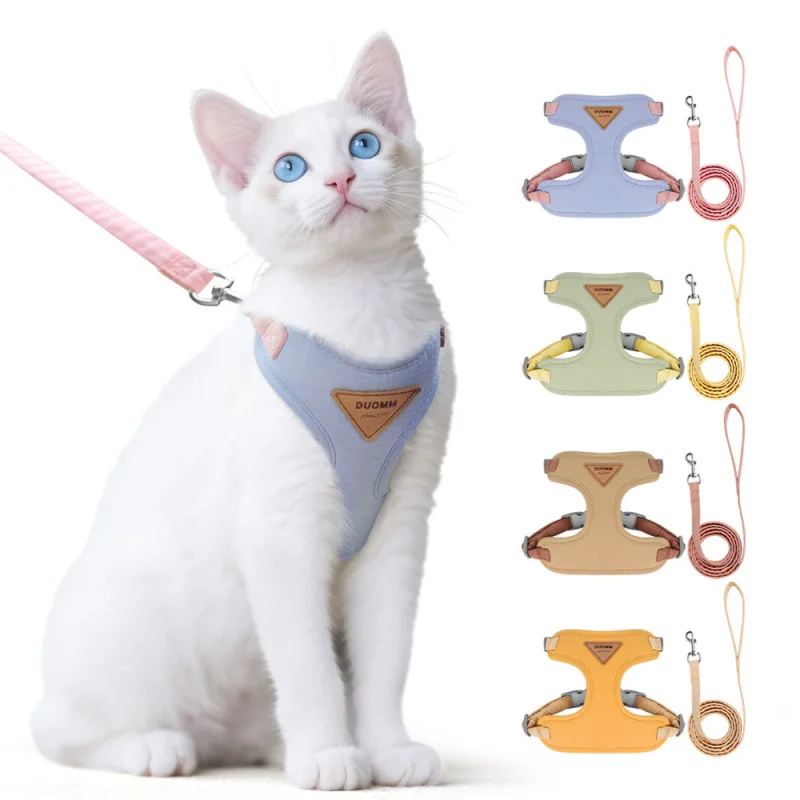 

Escape-Proof Cat Harness - Adjustable Reflective Walking Vest with Comfort Pads, Breathable Kitten Leash for Outdoor Adventures