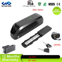 48V Battery 6PINS 48V 20AH ebike Battery 36V40A BMS 500W  750W 1000W 1500W 21700 Cell BBS02 BBS03 BBSHD Ebike Lithium Battery