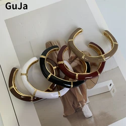 Fashion Jewelry Vintage Temperament Irregular Enamel Open Bracelets For Women Party Gifts Elegant Accessories Dropshipping