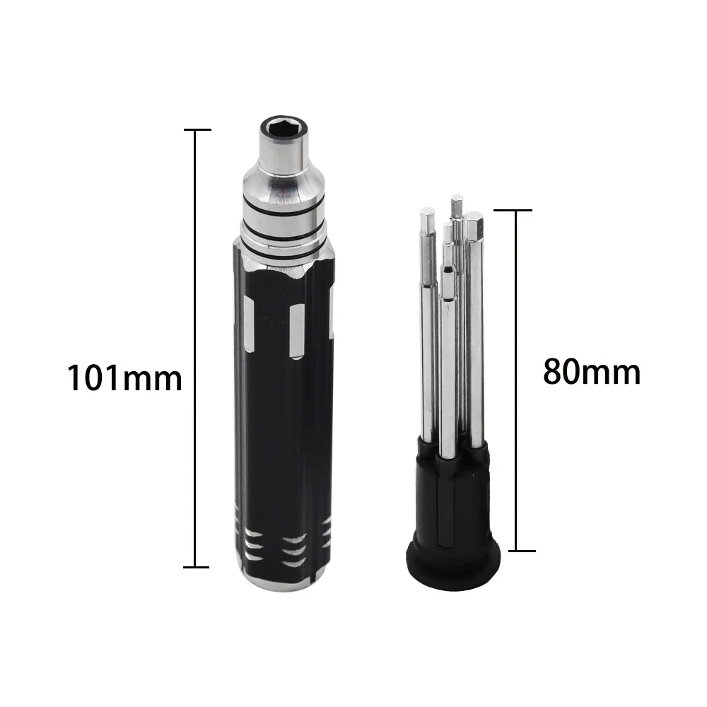 RC Hex Driver Set 4-in-1 Hex Allen Screwdriver Kit 1.5mm 2.0mm 2.5mm 3.0mm RC Repair Tools for RC Helicopter Car