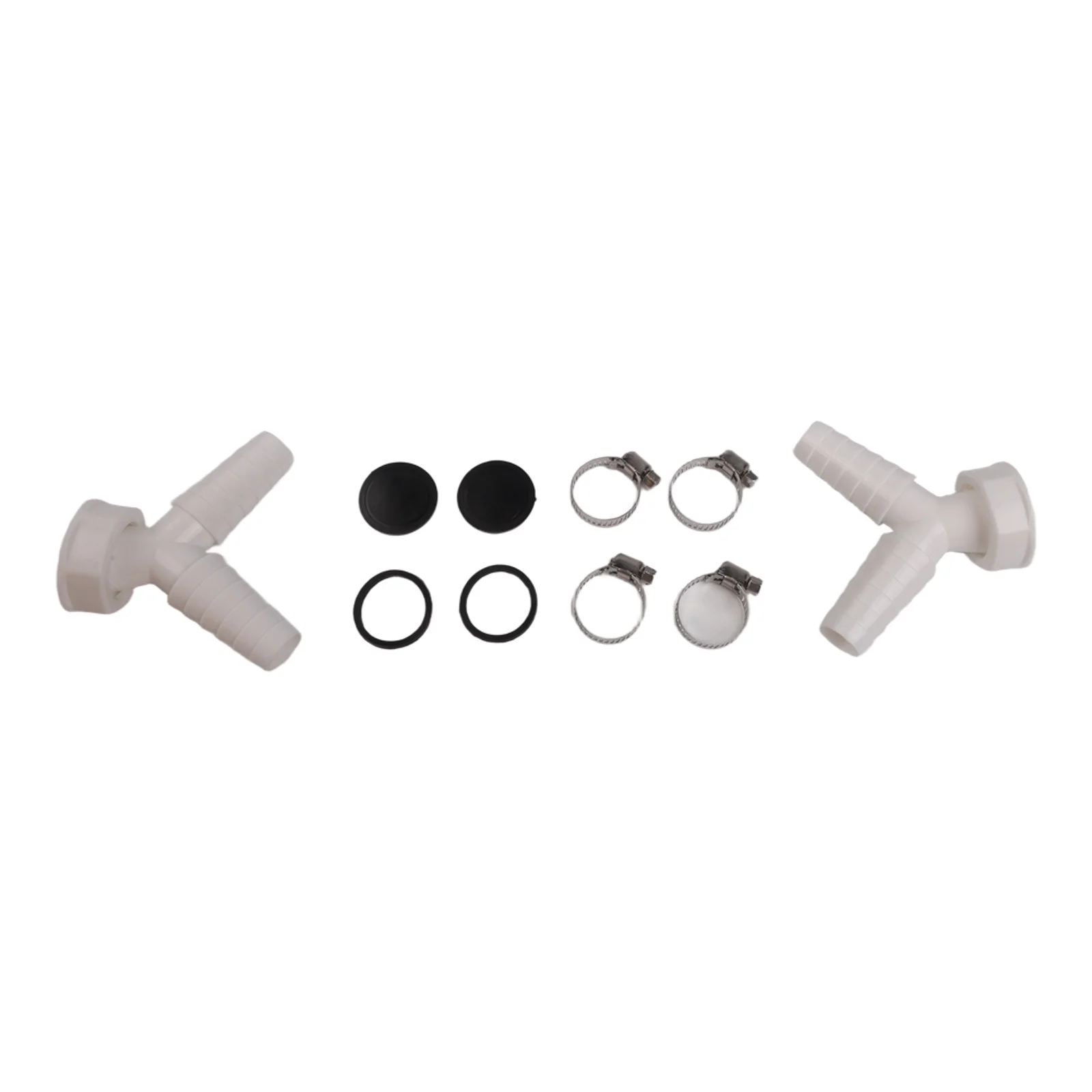 Space Efficient Y Drain Adapter for For washing Machines and Dishwashers DN25 Dual Connection with Leak Protection