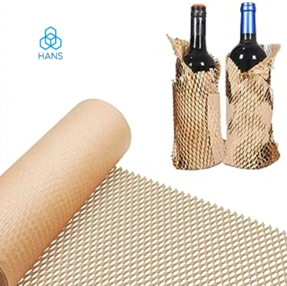 

Hans，honeycomb paper, transport gift wrap, cushioning, environmentally friendly and recyclable Kraft paper