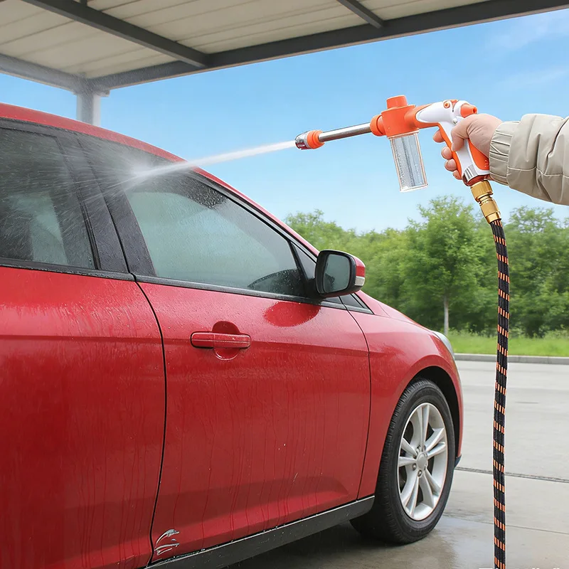 High Pressure Car Wash Water Gun Garden Watering Hose Nozzle Sprinkler Car Cleaning Foam Wash Tool Kits Auto Washer Spray Guns