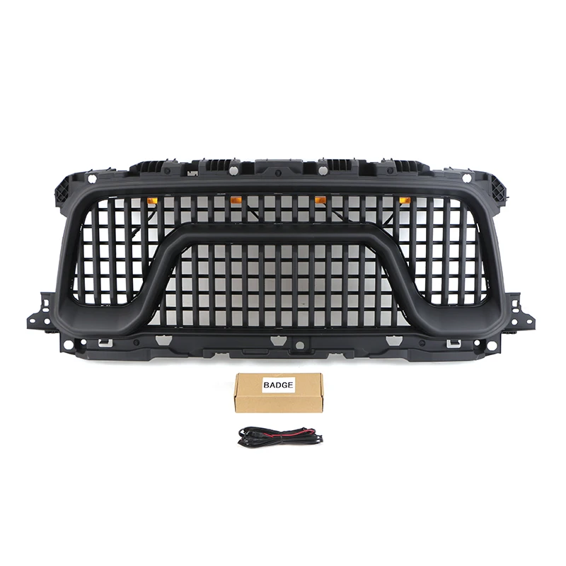 2019-2023 New Auto Parts Other Exterior Accessories Front Grille Matte Black Grille With Light Fits for RAM 2500