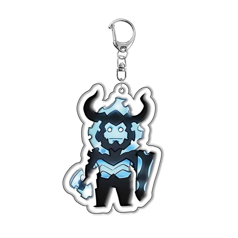 Anime Solo Leveling Keychain Cartoon Cute Figure Kawaii Shadow Warrior Pendant Car Key Chain Ring Bag Accessories Jewelry Gifts