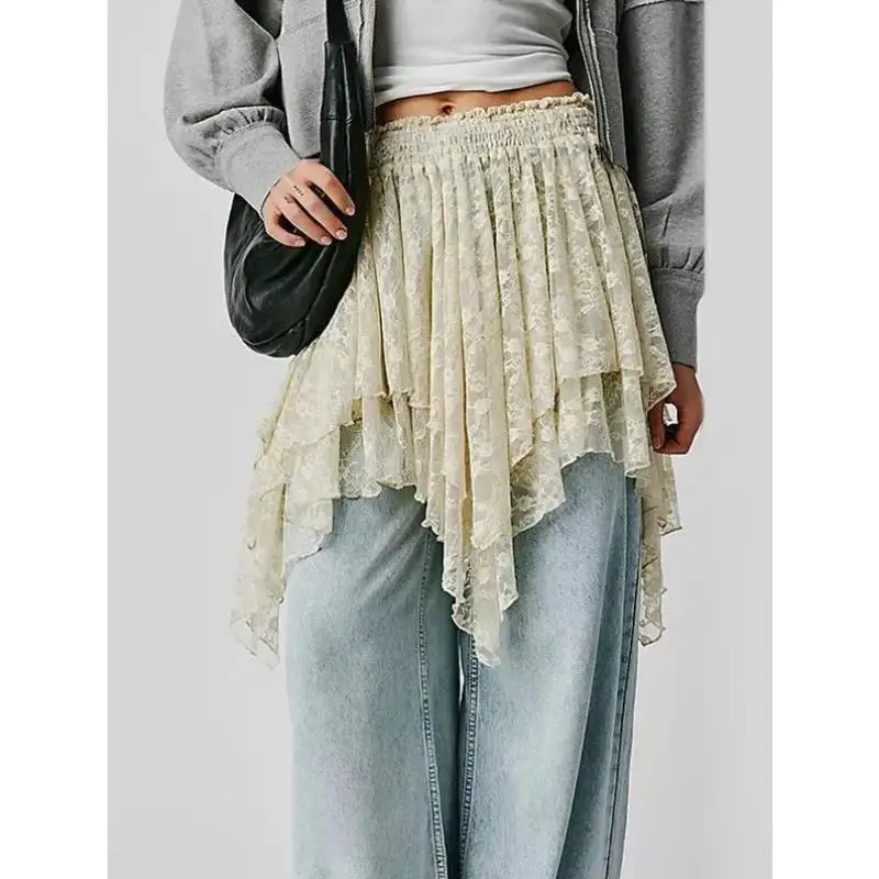 Dames bloemen kanten rok lente zomer nieuwe Sle dames Faion casual sportpak Seven Sve T-shirt ort broek