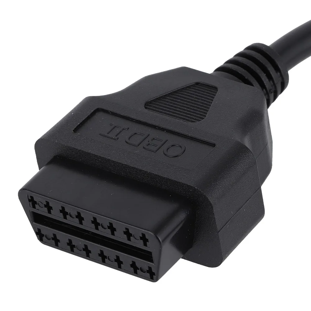 ABS OBD2 Diagnostic Adapter 6 Pin to 16 Pin Plug & Play OBDII Adapter Harness Mini Lightweight Motorcycle Diagnostic Cable