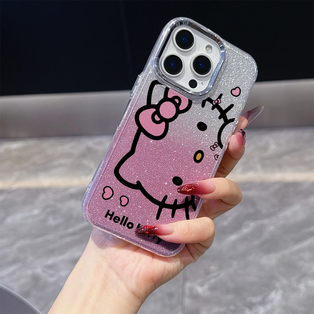 

Cartoon cute H-Hello K-Kitty Plating Phone Case for Samsung Galaxy A56 A36 A26 A06 A55 A35 A16 A06 A54 A34 A25 A24 A15 A14 4G 5G