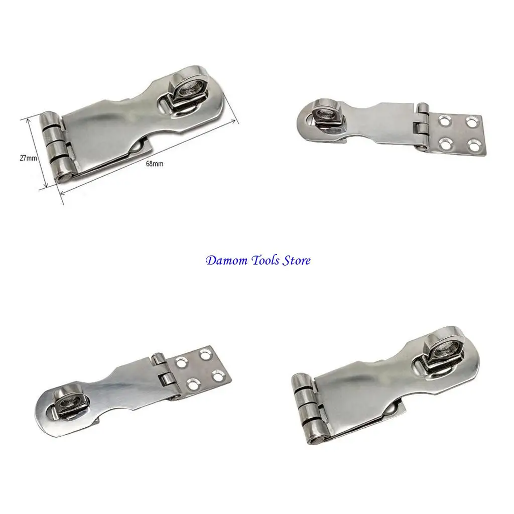 57BE Stainless Steel Safety Hasp Heavy Duty Door Hasp with TurningPadlock Eye