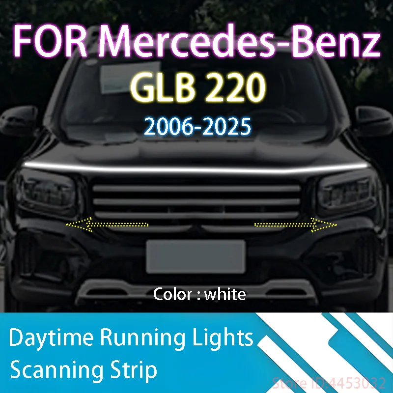 

For Mercedes-Benz GLB 220 2006-2025 LED DRL Daytime Running Light Scan Starting Light Driving Guide Decorative Lamps 12V