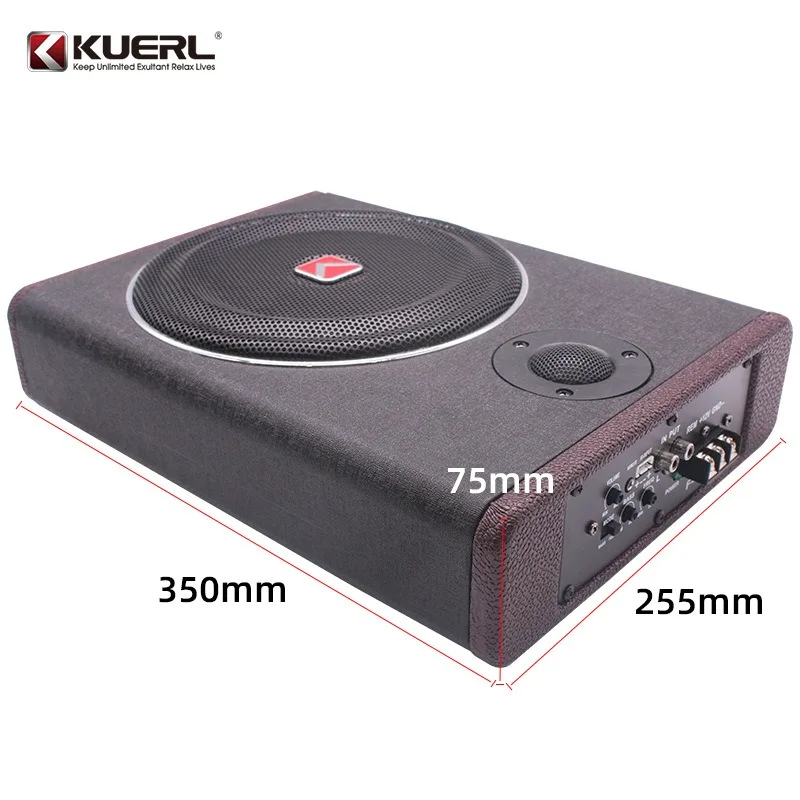 8 Inch Car Power Subwoofer Car Seat Subwoofer Sound System DC12v Sound Module Speaker Car Audio Amplifier Speaker