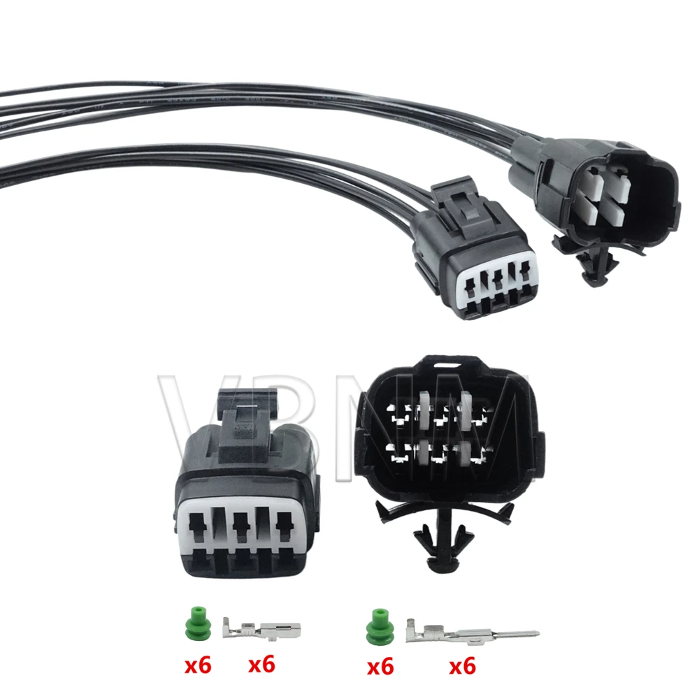 6 Pin 6188-0209 6189-0368 90980-11290 90980-11289 Auto Waterproof Connector Throttle Pedal Plug Socket For Toyota Honda Nissan