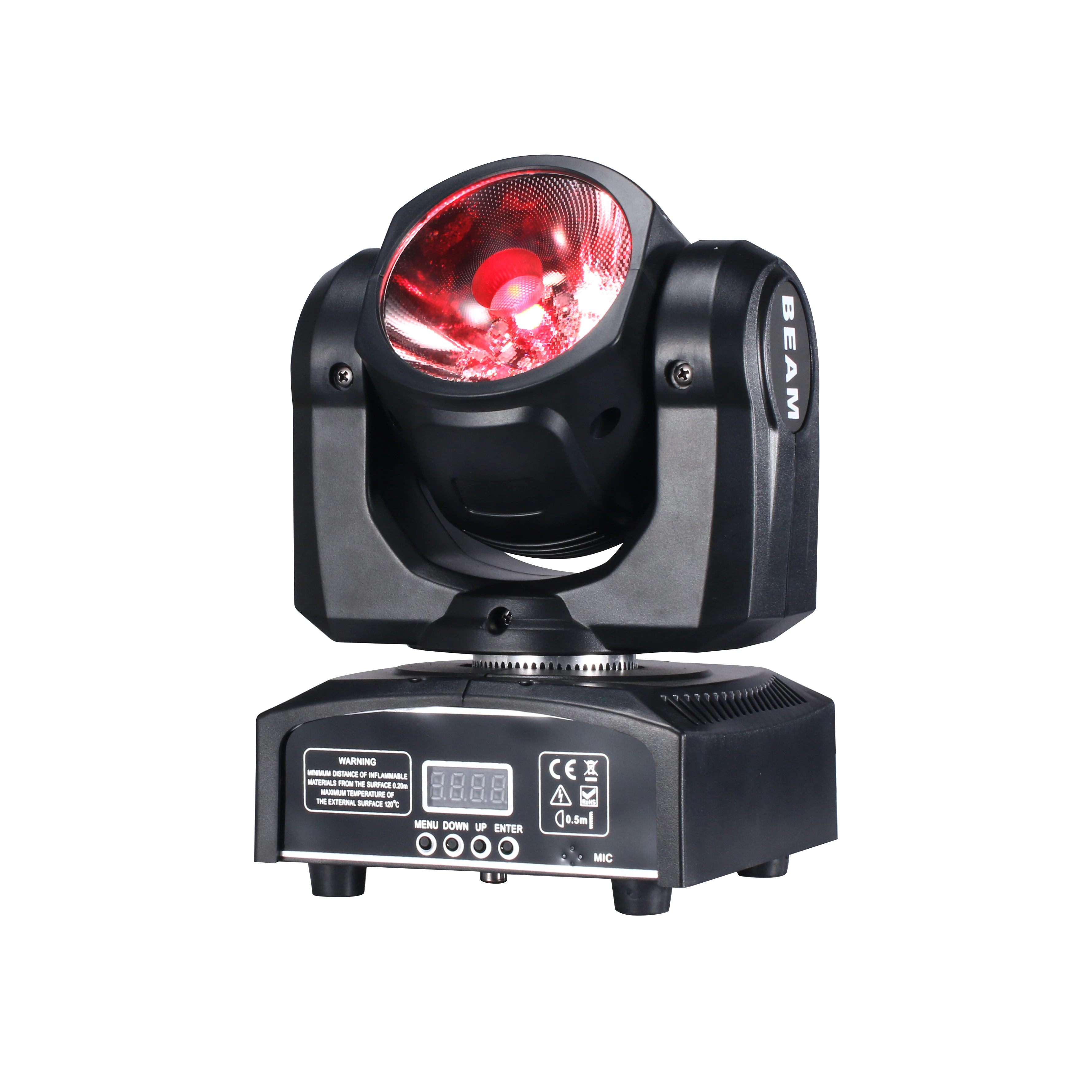 Reflektor LED Beam Spot Moving Head 60W RGBW 4w1 do DJ Disco Bar Party Ślub Oświetlenie Sceniczne