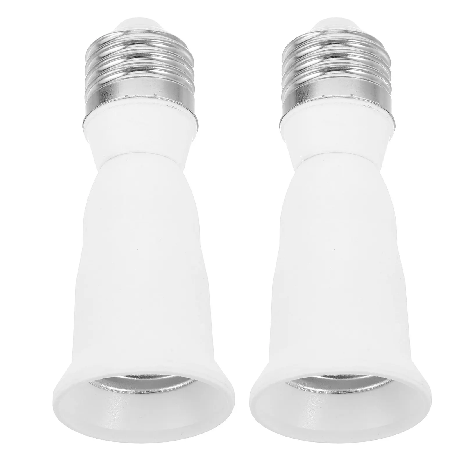 

2Pcs Light Bulb Socket Outlet Extender E27 Converter Stable Power Transmission Easy Install Bulb Adapter for Lamp Holder