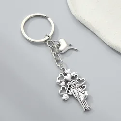 Propose Keychain Couple Heart Key Ring Wedding Gifts Key Chains For Women Men Lover Handbag Accessorie DIY Handmade Jewelry