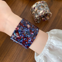 2025 Retro Style Colorful Striped Open Bangles for Women Fashion Bracelet Design Sense Temperament Hand Accessories Wholesale