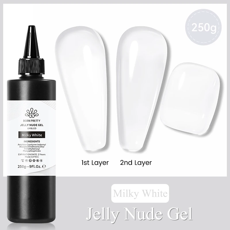 BORN PRETTY 250g Basisgel Super Top Coat Gel Nagellak Matte Top Coat Semi-permanente vernis Losweken UV LED Nagels Manicure