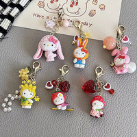 Sanrios Keychain Anime Figures Kuromi Hellokittys Keyring Pendant Cute Animals Toys Doll Pochacco Bag Ornament Accessories Gifts