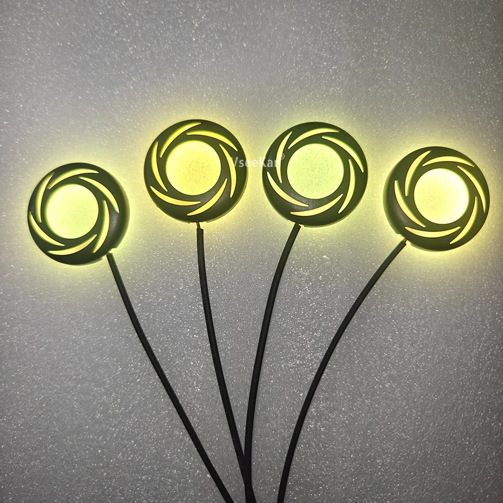 Auto-Horn Ambientebeleuchtung Kleiner Auto-Hochtöner LED-Ambientelicht Lautsprecher-Ambientebeleuchtung 64-Farben Auto-Türhorn Dekorative Hülle – Detail 9