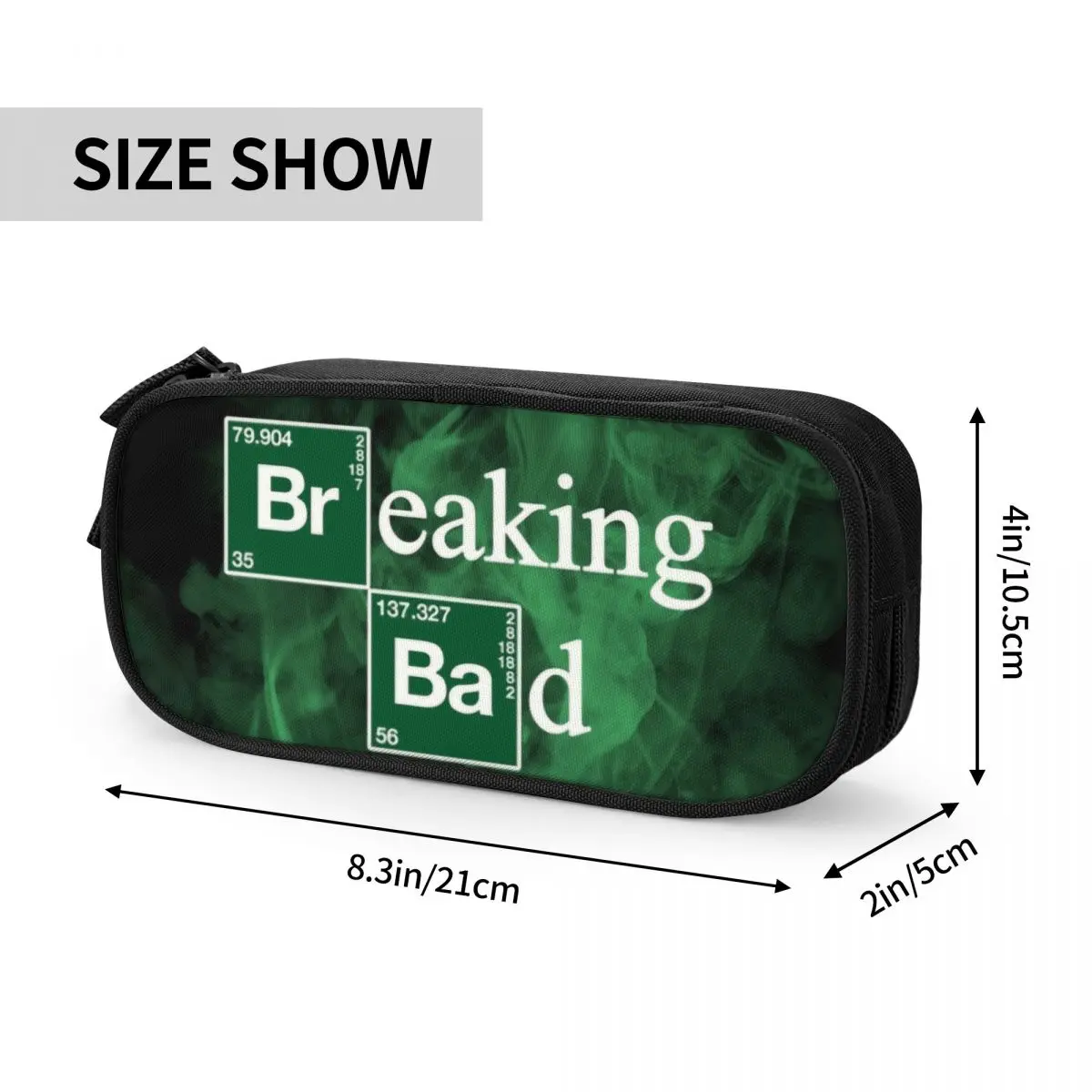 Imagem -04 - Estojo Kawaii Breaking Bad para Estudantes Grande Capacidade Bolsa Heisenberg Personalizado Papelaria para Meninos e Meninas