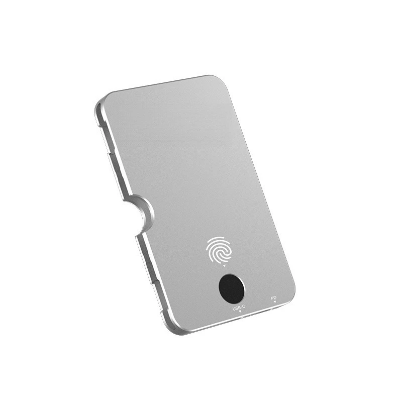 

M.2 fingerprint encryption, magnetic hard disk case, suitable for iPhone Android mobile phones, portable hard disk case