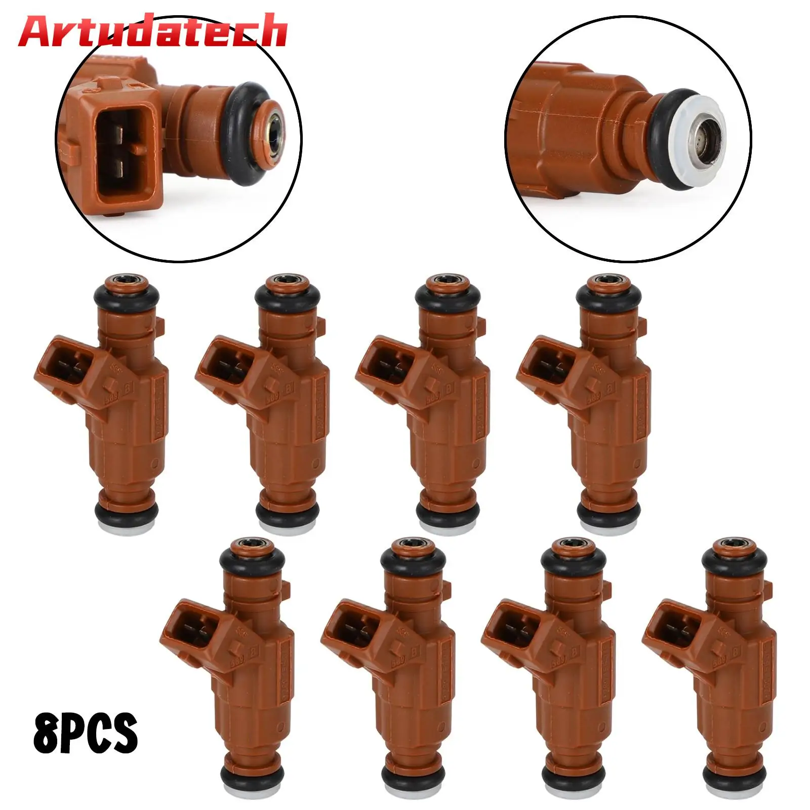 

Artudatech 8pcs Fuel Injectors 0280156016 113078024964 fit For Mercedes S500 G500 SL500 E500 CLK50 5.0L 4.3L Car Accessories