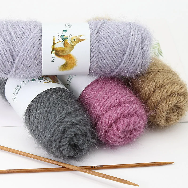 

1Pc 75g Squirrel Velvet Yarn for hand Knitting Coat Crochet Hat Thread Sweater Weaving Thread DIY bag hat amigurumi shoe line