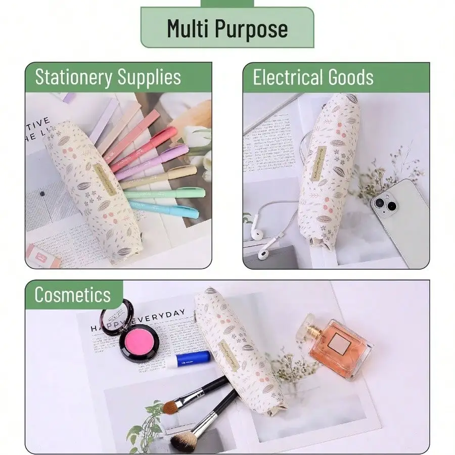 かわいいペンケース、ボヘミアンデザイン、多目的キャンバス聖書ペンケース、新学期用品