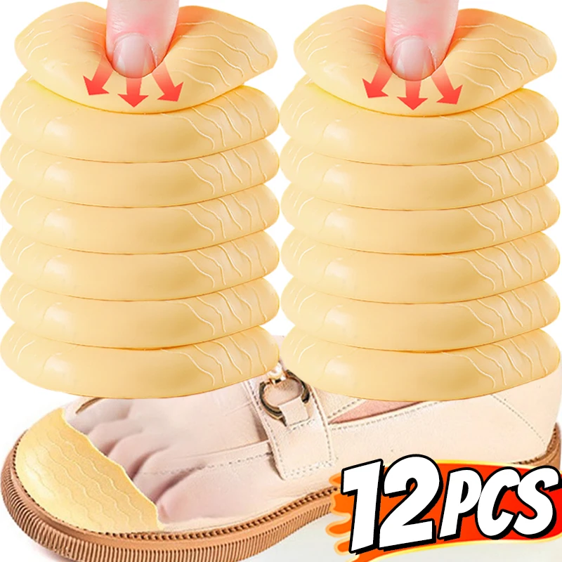 2/12Pcs Sponge Forefoot Insert Pads Women Gril's High Heel Shoe Big Shoes Size Adjust Toe Front Cushion Pain Relief Protector