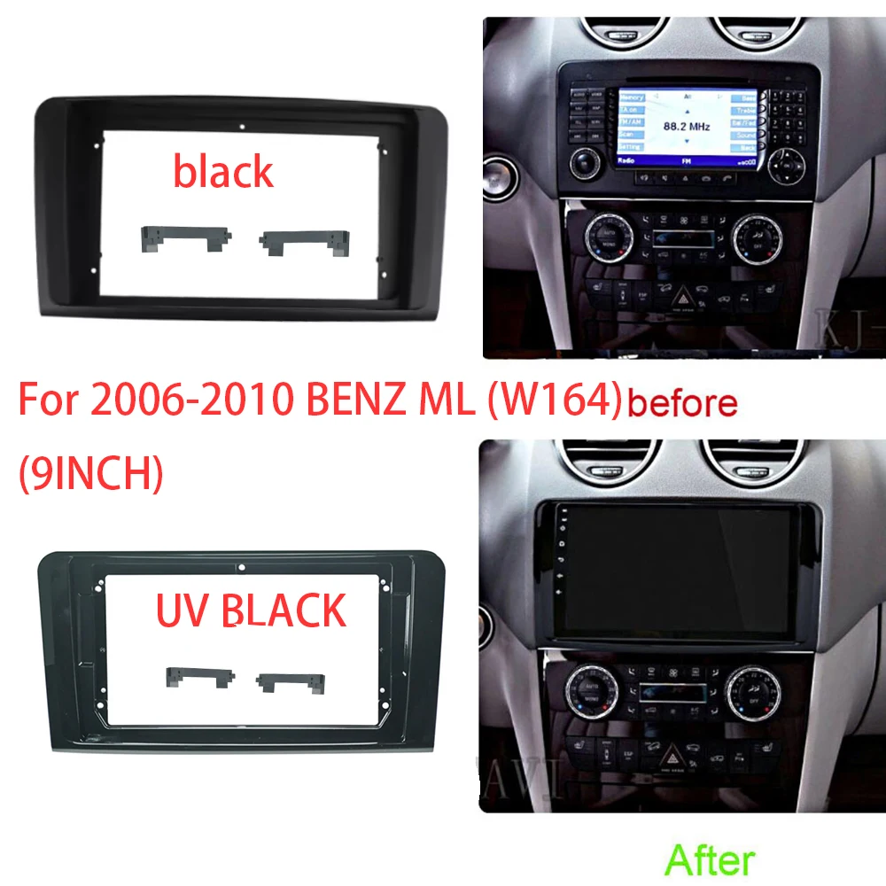 

9 INCH Android Audio Car Frame Kit Cable Fascia Panel For 2006-2010 BENZ ML (W164) (9INCH Audio Frame