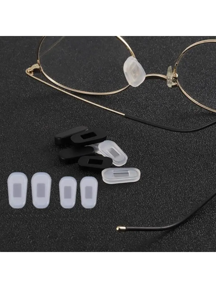 39BD 10pairs Unisex Silicone Nose Pad Adhesive Silicone Nose Pad Push-in Anti-slip