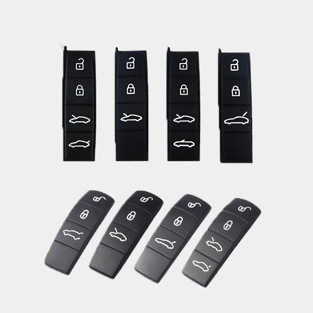 Étui pour clé de voiture en caoutchouc, pour Porsche Panamera Cayenne Macan Taycan Boxster 718 911, télécommande, bouton de remplacement en Silicone