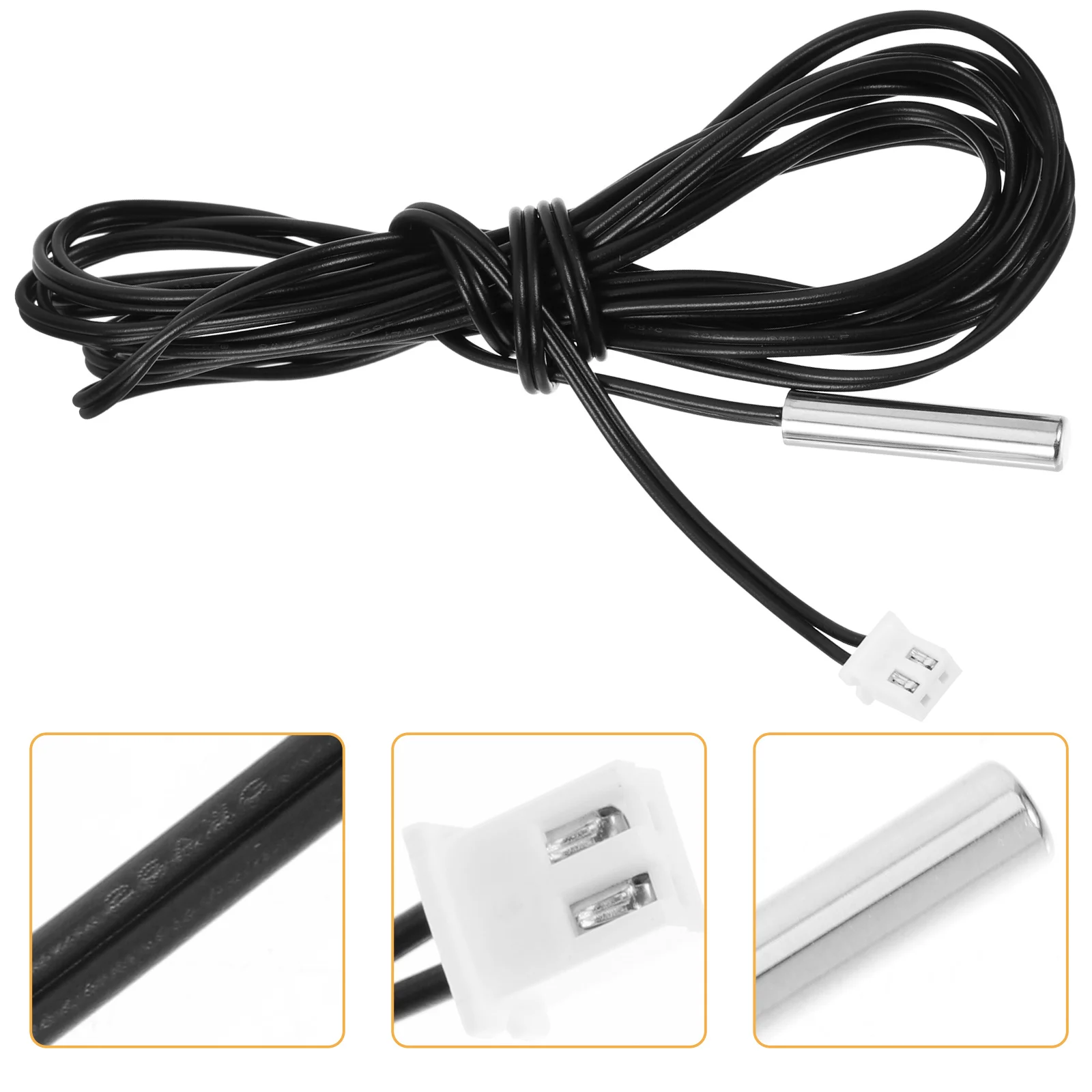 3 قطعة مستشعر درجة الحرارة مقاوم للماء مسبار درجة الحرارة العالية مقاومة درجات الحرارة قراءة دقيقة للتحكم واستخدام التعويض