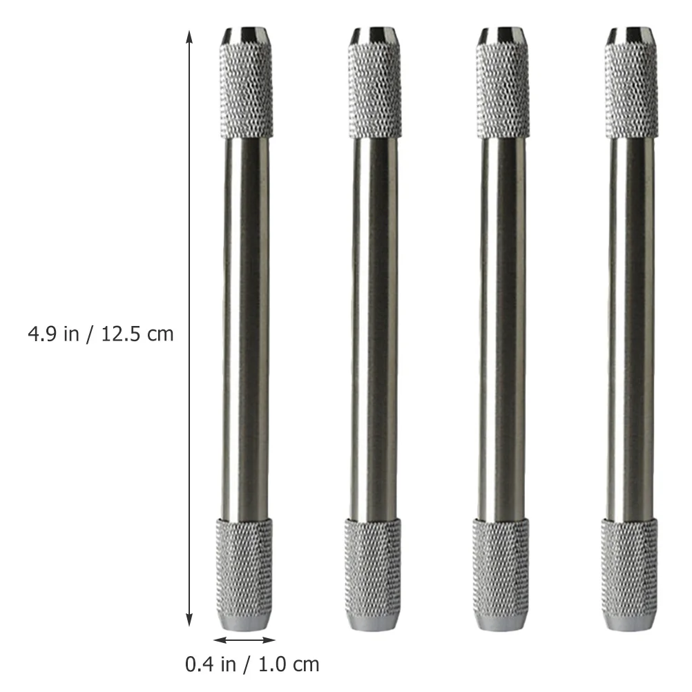 

4Pcs Metal Pencil Extender Holder Strong Texture for Short Pencils Art Drawing Extension Tool School Office Art Supplies