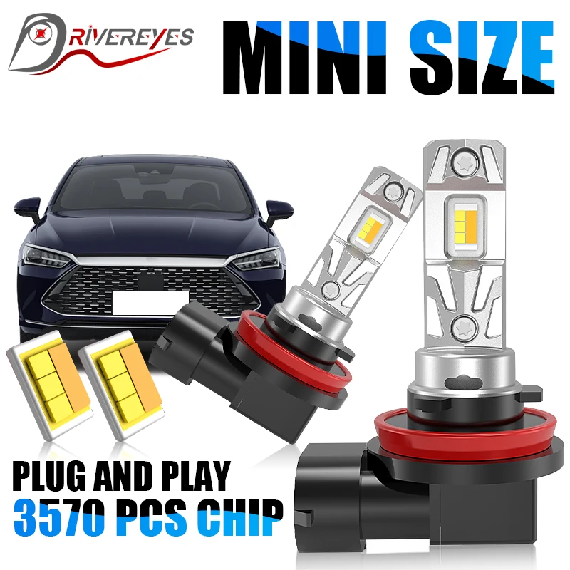 

9005 HB3 9006 HB4 H11 H8 H9 H16 Led Fog Lamps 3570 CSP Chips 2PCS Fog Light 1000W 3000K 4300K 6000K Auto Lamps Plug&Play 12V 24V