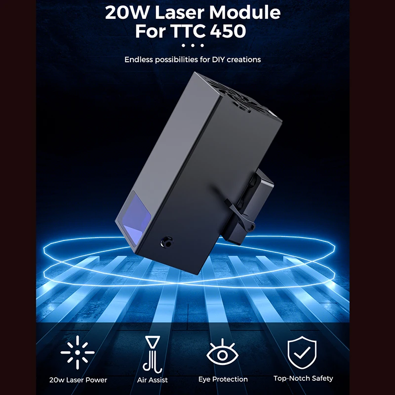 2.5W/5.5W/20W Optical Power Laser Head High Power For CNC Engraver Wood Cutting DIY Laser Tools Focal Blue Light Laser Module