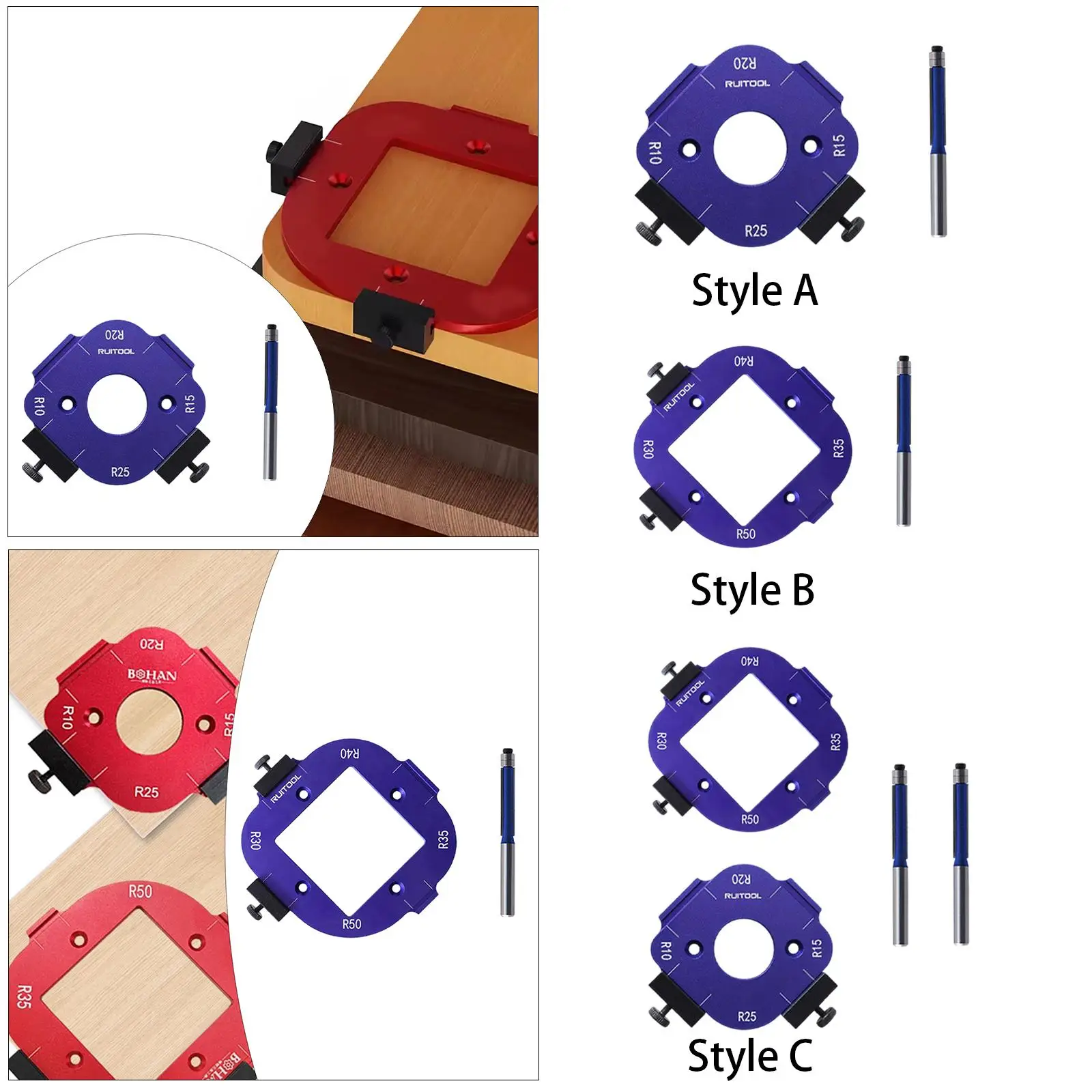 ARC Angle Positioning Template Positioning Tool Professional Aluminum Alloy