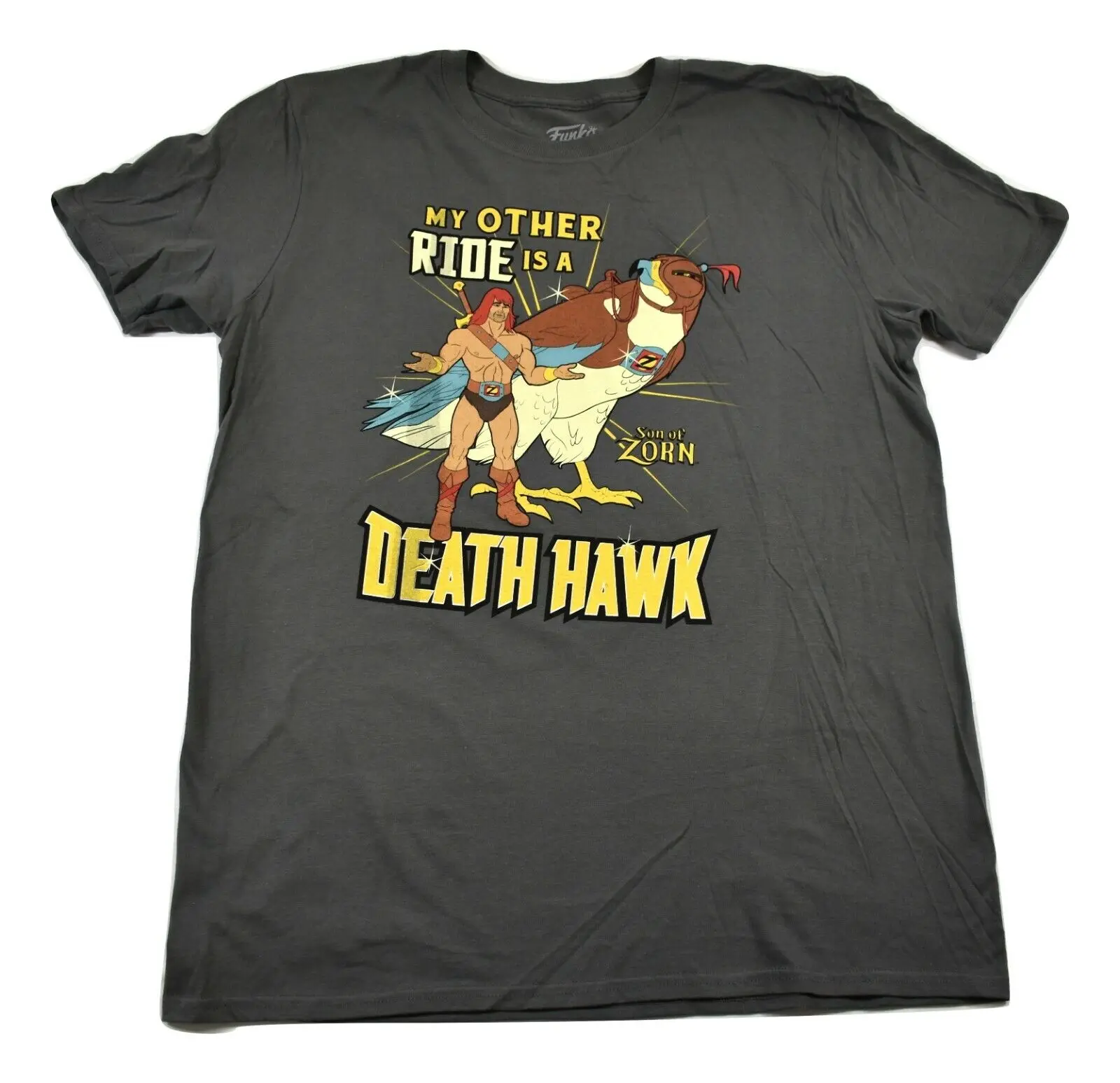 Funko Pop Mens Zon Of Zorn My Other Ride Is A Death Hawk T Shirt Look S L