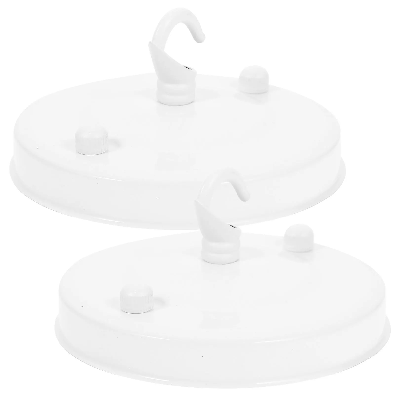2pcs Pendant Light Canopy Chandelier Mounting Plate Ceiling Cover Plate Light Fixture Parts Wrought Iron Durable Rust Resistant