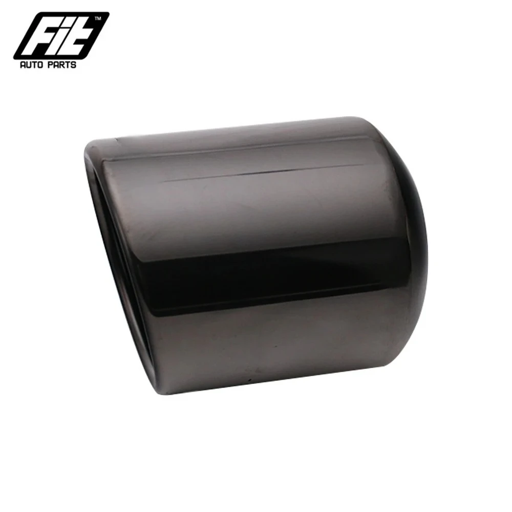 

1pcs 63mm-102mm Universal Car Exhaust Muffler Pipe rolled Exhaust Tips Muffler Pipe Stainless Steel For mini