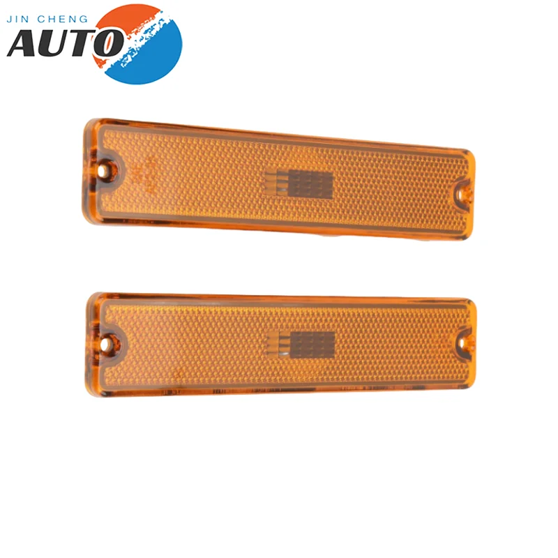 

1Pairs 56001424 CH2550105 Brand New Front Bumper Marker Light Covers For Jeep Wrangler YJ 1987-1995